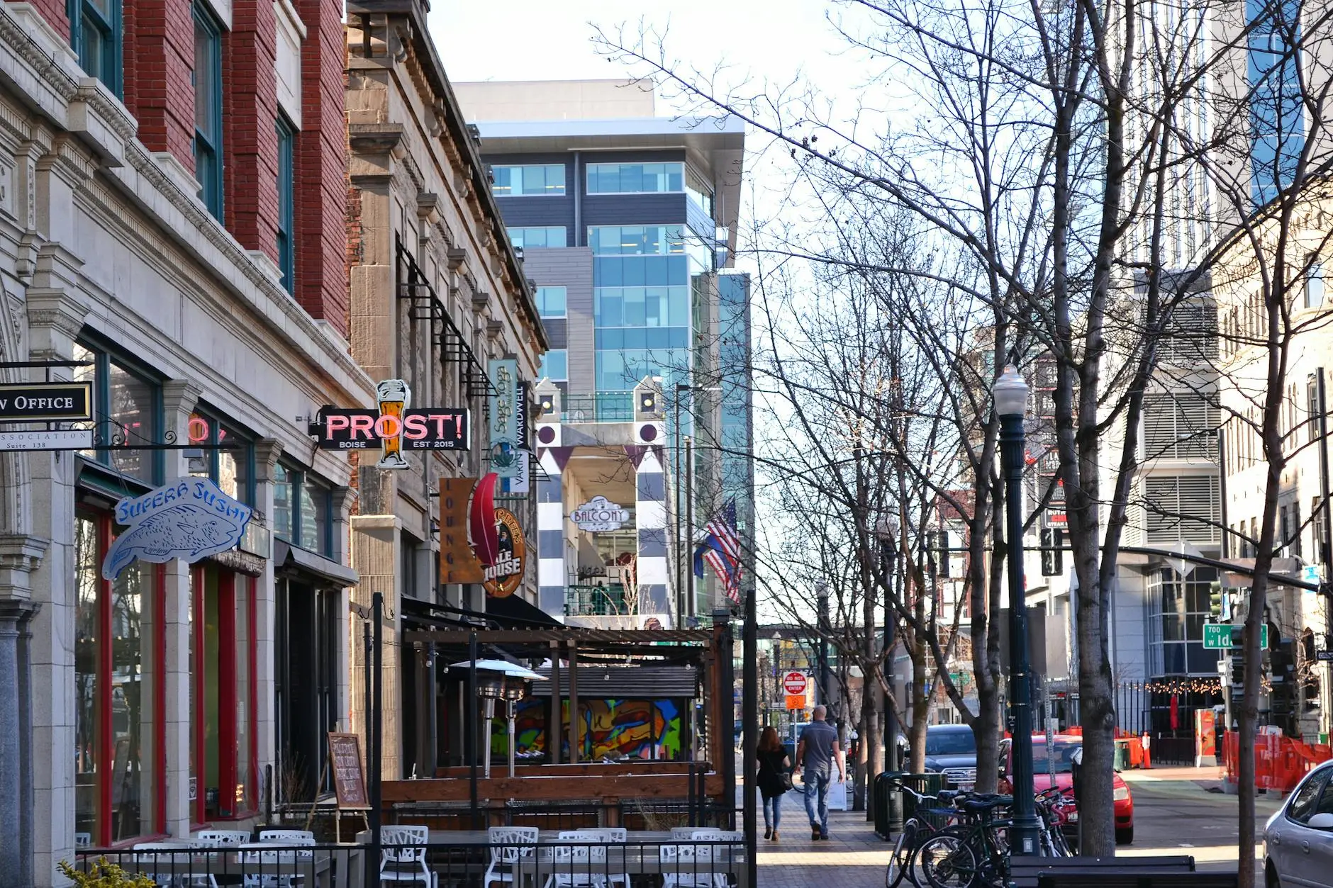 A scenic view of North Salt Lake, Utah, looking down from the hillside neighborhoods toward the valley floor during late afternoon.